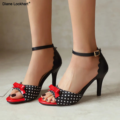 Cherry Panic Pump Sandals