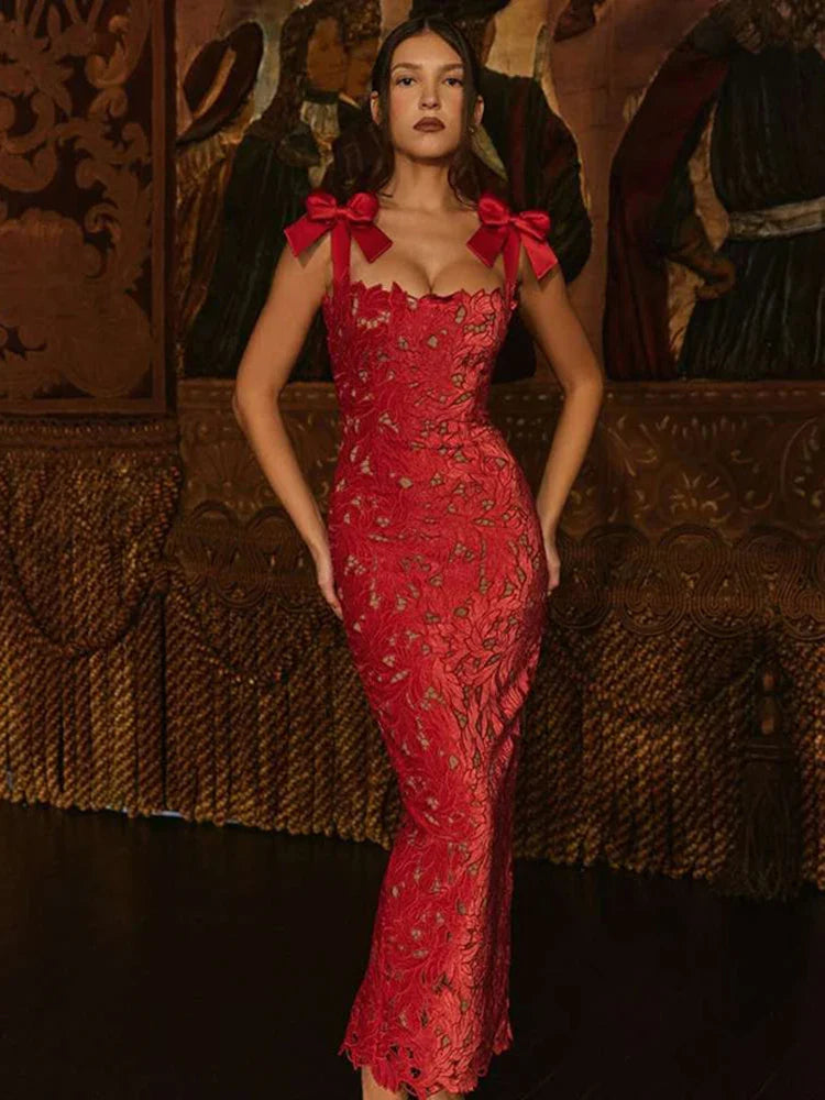 When She Stayed Maxi Dress