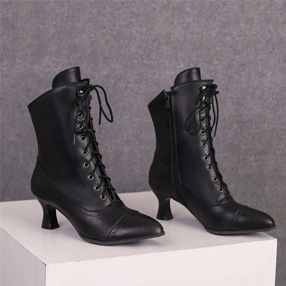 Iron Rose Ankle Boots