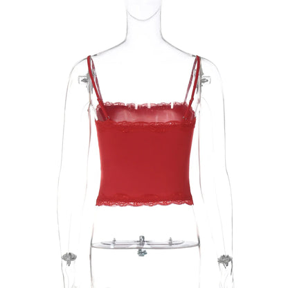 Caught In Love Crop Tank Top