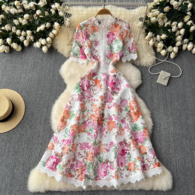 Stellar Echoes Midi Dress