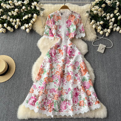 Stellar Echoes Midi Dress