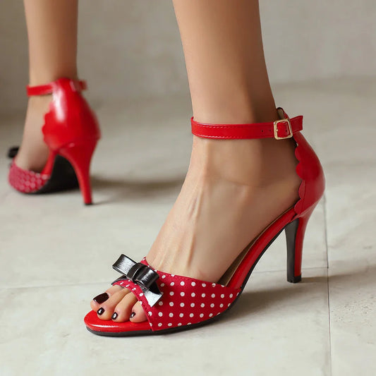 Cherry Panic Pump Sandals
