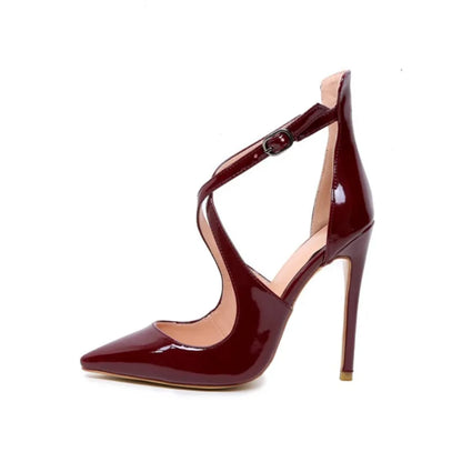 Elegant Side Cutout Stiletto Shoes