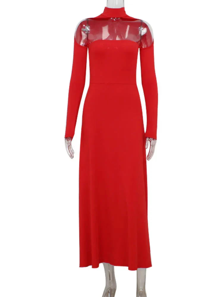 Coffin Rose Maxi Dress