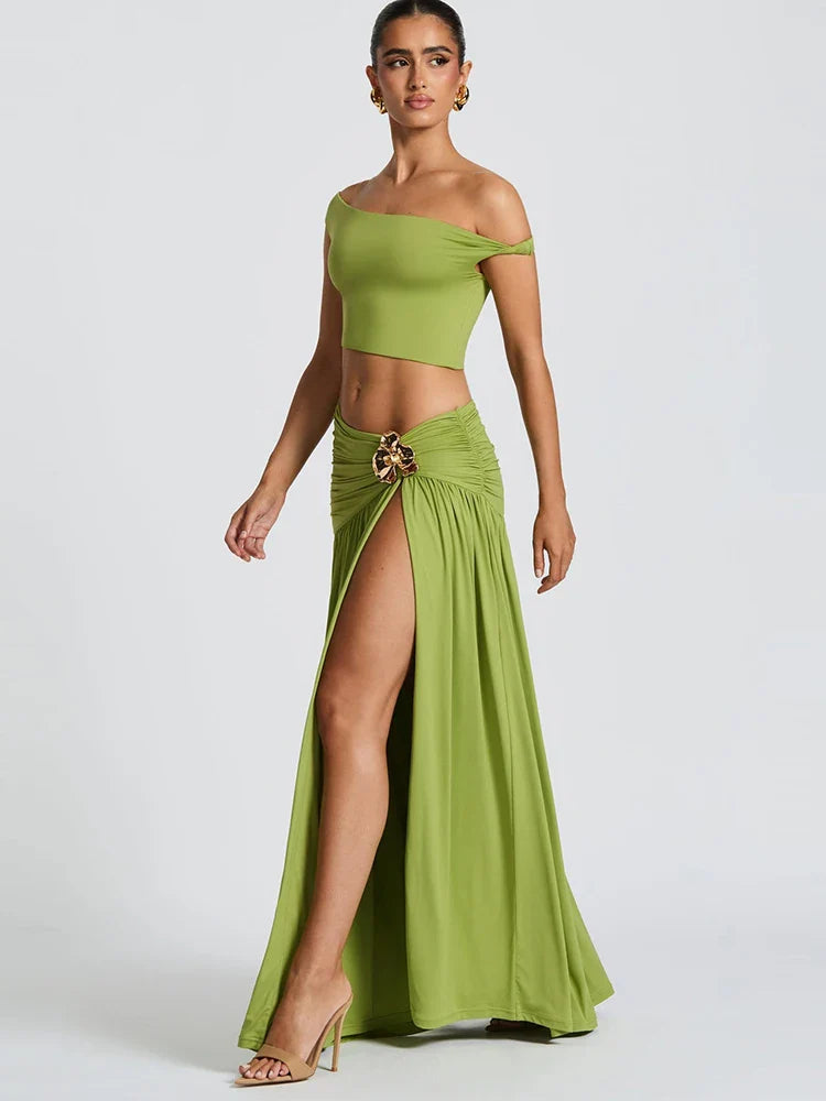 Crown On Repeat Skirt Set