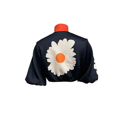 Modish Printed Zipper Jacket