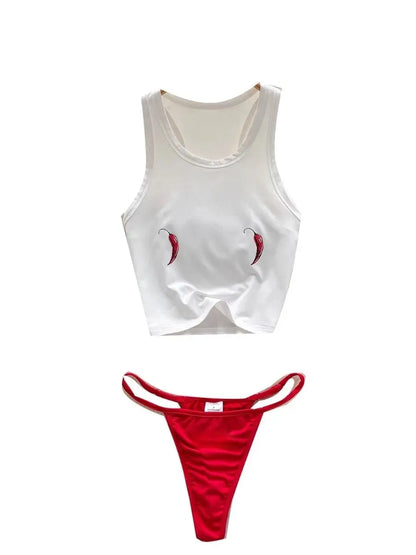 Red White Chilli Two Piece