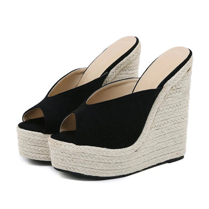 Filled With Sorrow Wedges Sandals