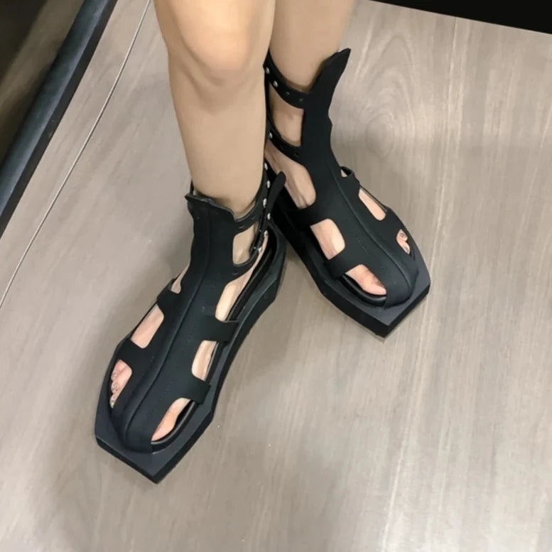 Whispers in the Fog Flat Sandals