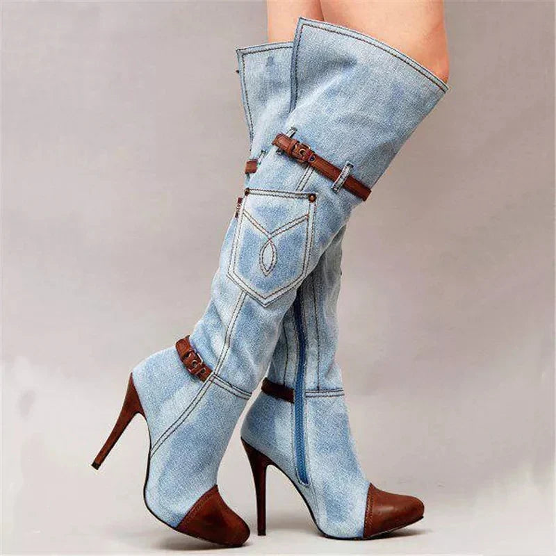 Here Comes the Sun Knee-High Boots