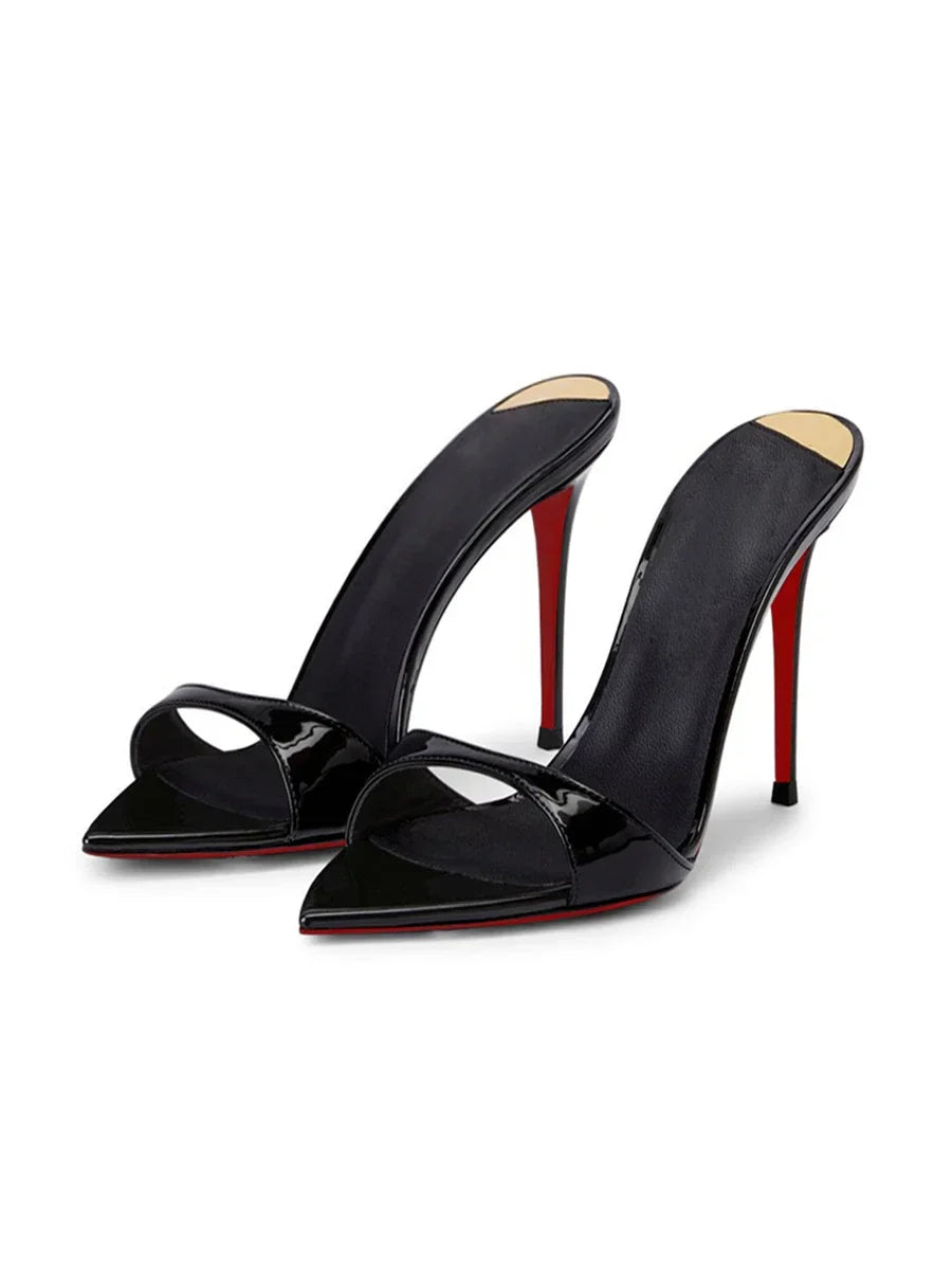 Obsidian Rose Heeled Sandals