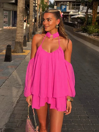 Bleeding Petal Mini Dress
