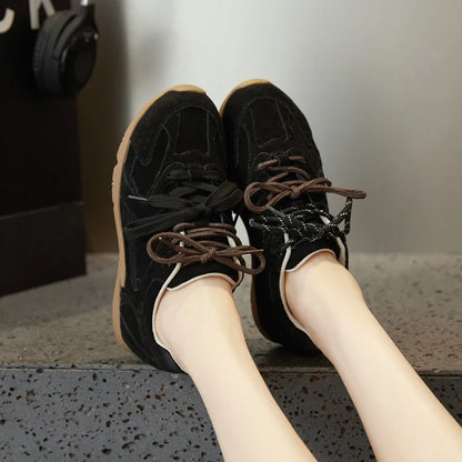 Winter Velvet Fur Flat Sneakers