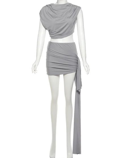 Fallen Like A Stone Skirt Set