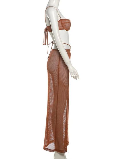 Tired Of Listening Alone Skirt Set