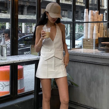 Plagued By The Memories Skirt Set