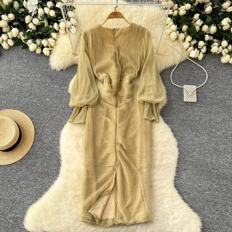 In This Midnight Midi Dress