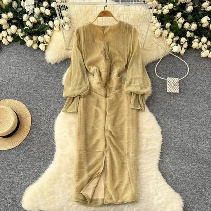 In This Midnight Midi Dress