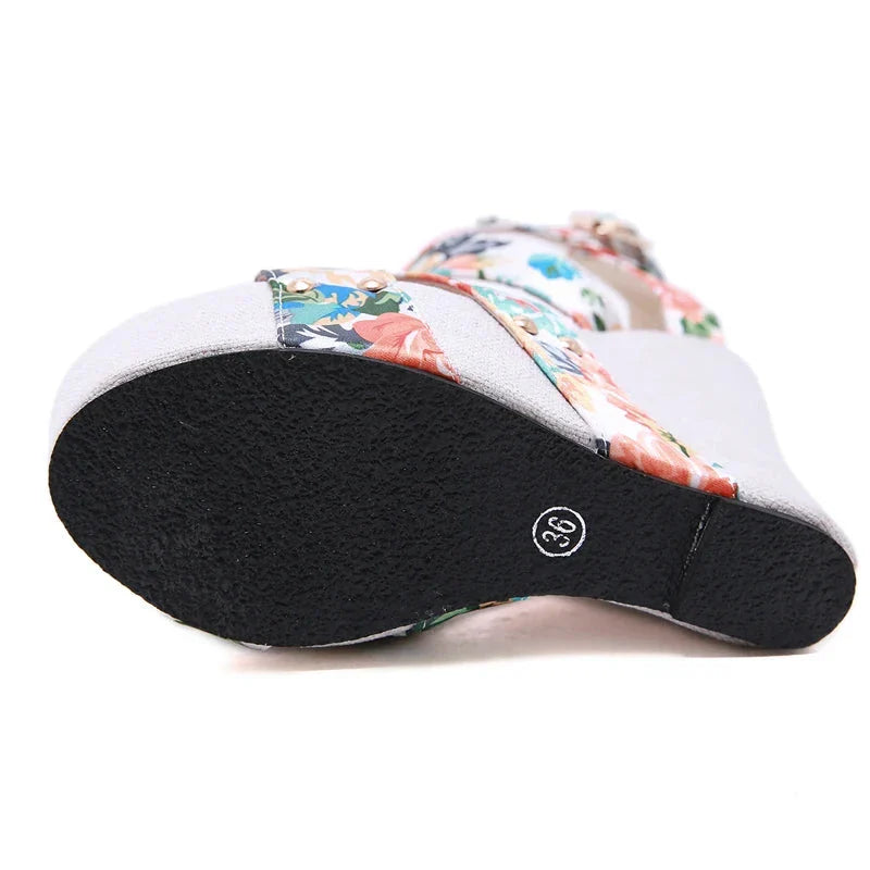 Just The Lonely Talking Wedges Sandals