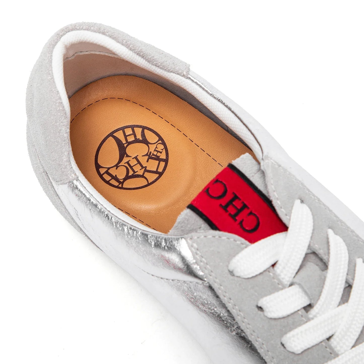 Silver Lace Lightweight Sneakers