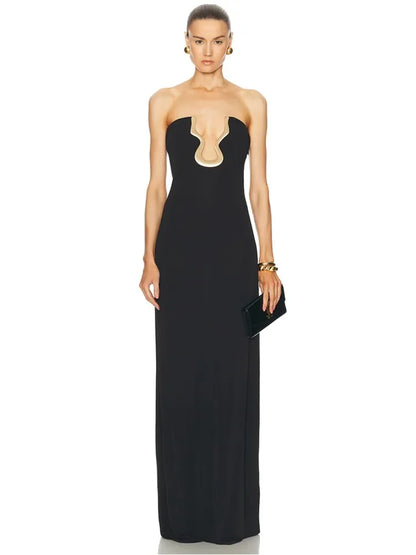 Shadowed Halo Long Dress
