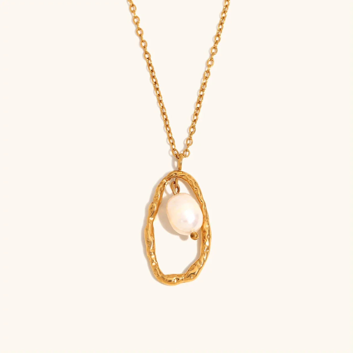 Dripping In Gold Pendant Necklace