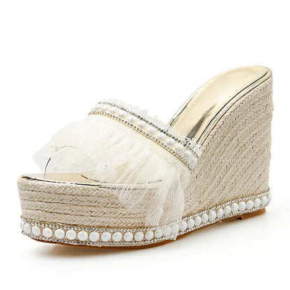 Bohemian Style Weave Wedges Sandals