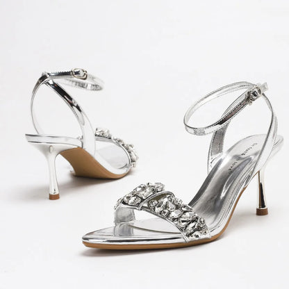 Crowned by Fire Heels Sandals
