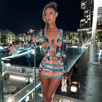 Looking Into Blue Eyes Mini Dress