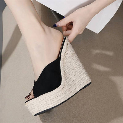 Filled With Sorrow Wedges Sandals
