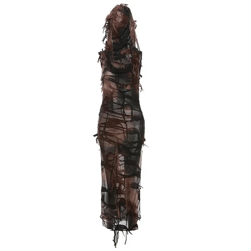 Bloodstream Veil Midi Dress