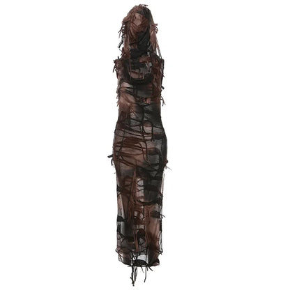 Bloodstream Veil Midi Dress