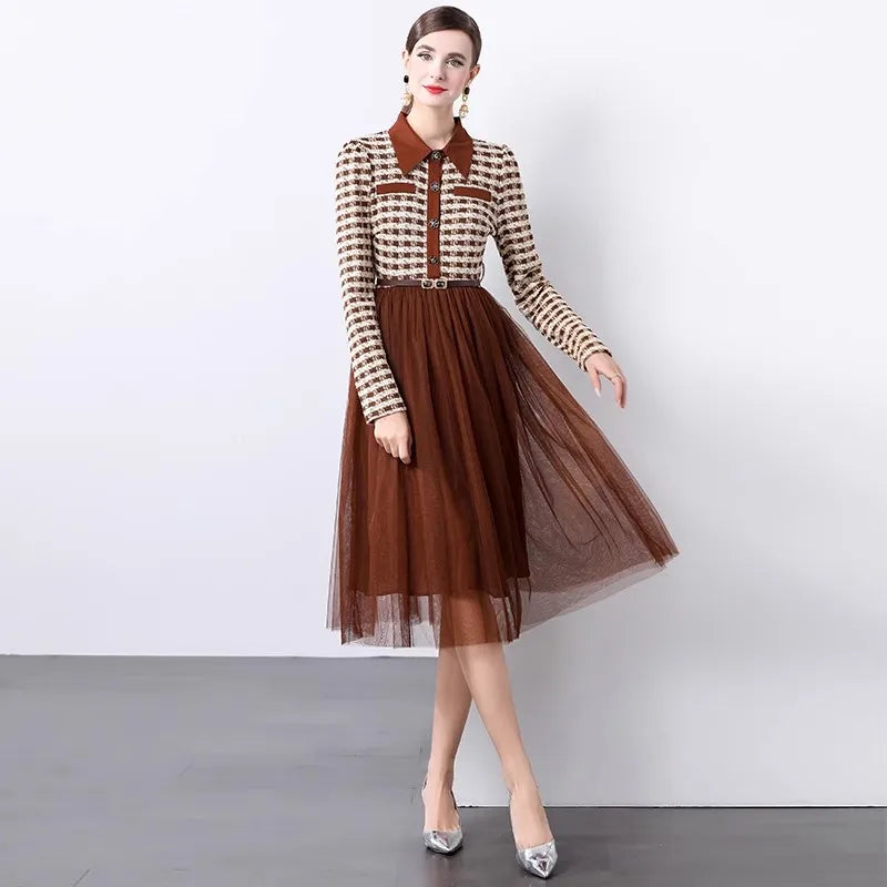 Joyful Autumn Midi Dress