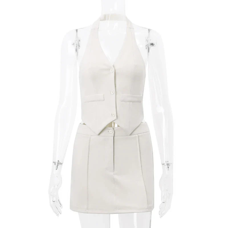 Plagued By The Memories Skirt Set