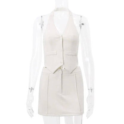 Plagued By The Memories Skirt Set