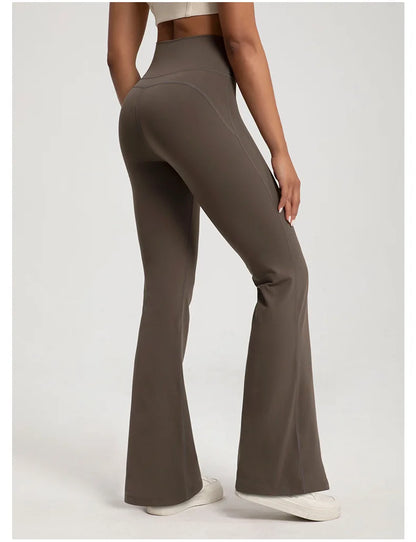 High-Waisted Flared Yoga Pants
