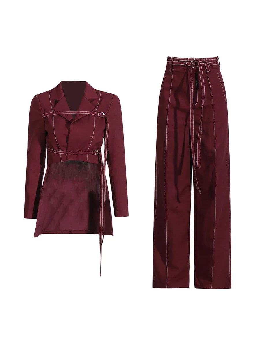 Sapphire Gleam Pants Set