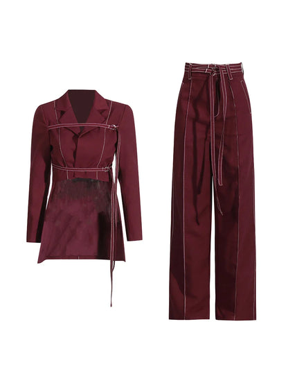 Sapphire Gleam Pants Set