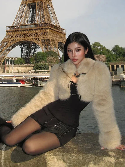 Noir Rendezvous Crop Jacket