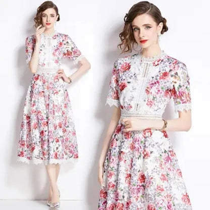 Stellar Echoes Midi Dress