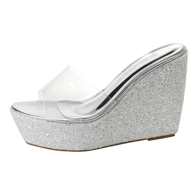 Dew-Kissed Wedges Sandals