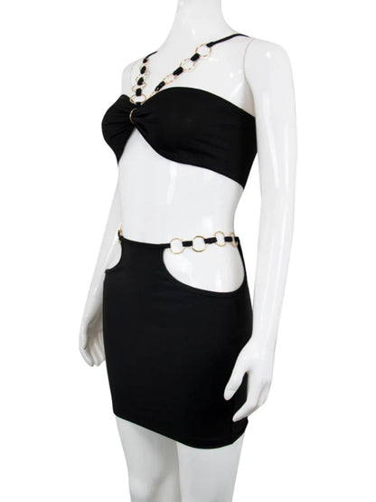 Pushed Into Living Hell Skirt Set