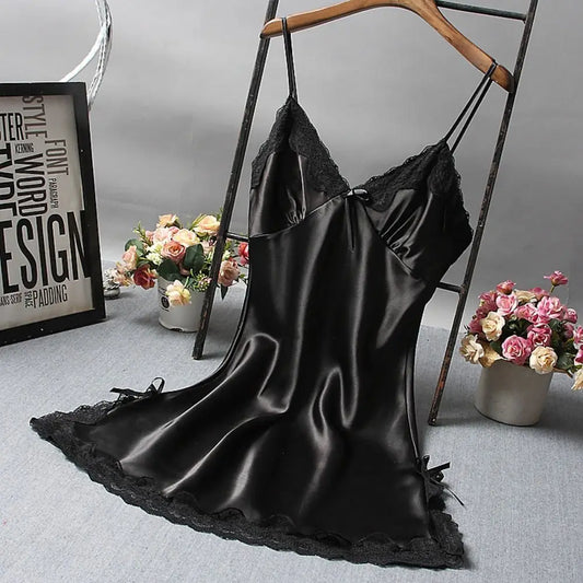 Romantic Lace Patchwork Slip Nightdress