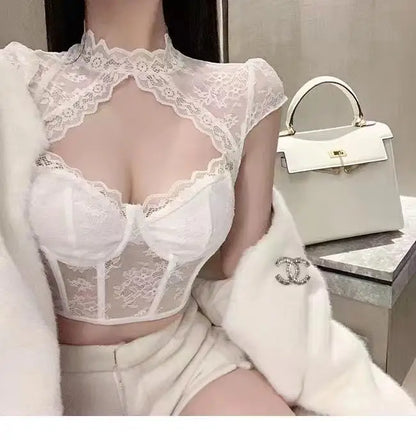 Cloud Nine Lace Crop Top