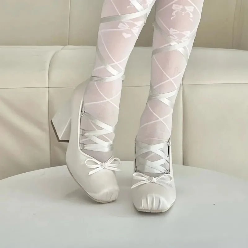 Famous Last Words Chunky Heels Shoes