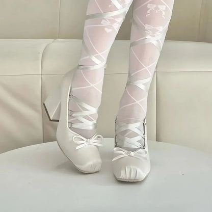 Famous Last Words Chunky Heels Shoes