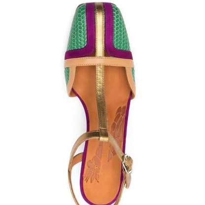 Retro Buckle Strap Pumps Shoes