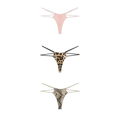 Sexy Double Straps 3Pcs Thongs
