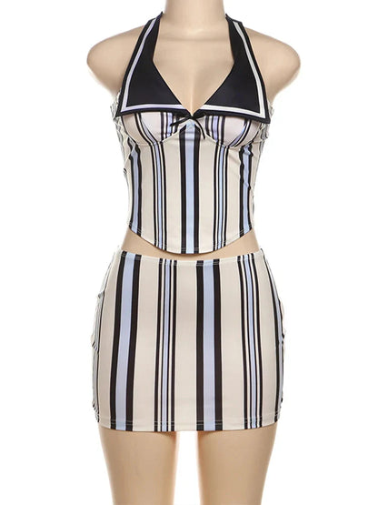 Through The Darkest Night Skirt Set
